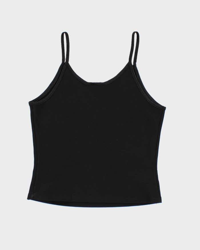 90s Dynamic Black Keyhole Cami Top - M