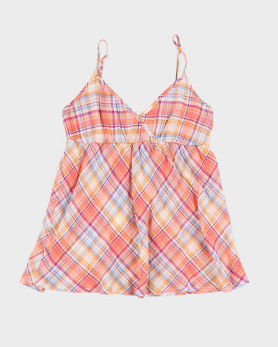 Y2k 00s Pimkie Check Top - S