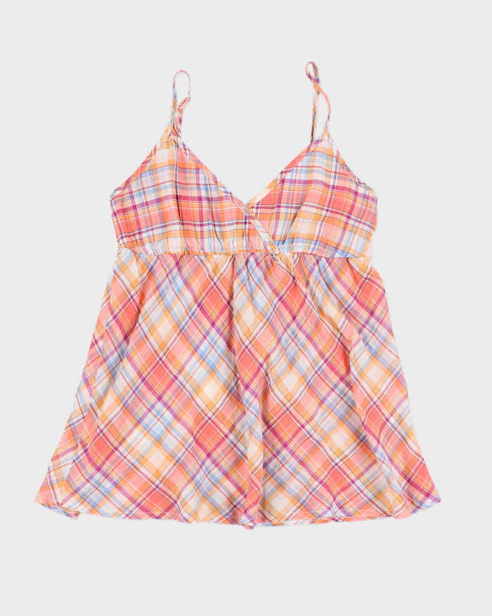 Y2k 00s Pimkie Check Top - S