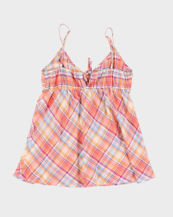 Y2k 00s Pimkie Check Top - S