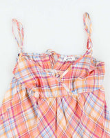 Y2k 00s Pimkie Check Top - S