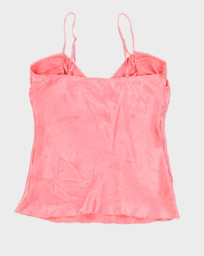 Y2k 00s Dess Pink Silky Cami Top - M