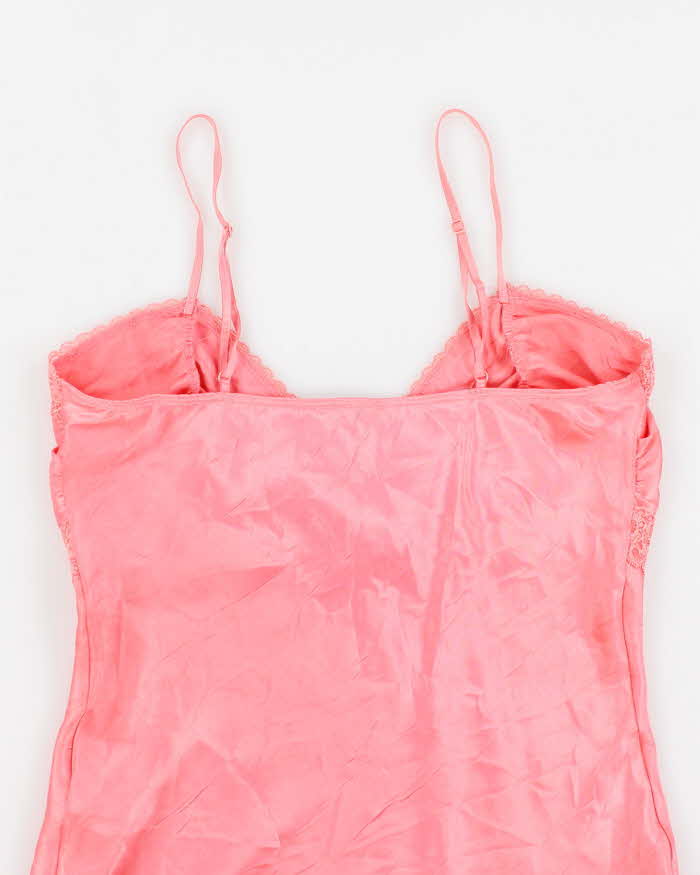 Y2k 00s Dess Pink Silky Cami Top - M