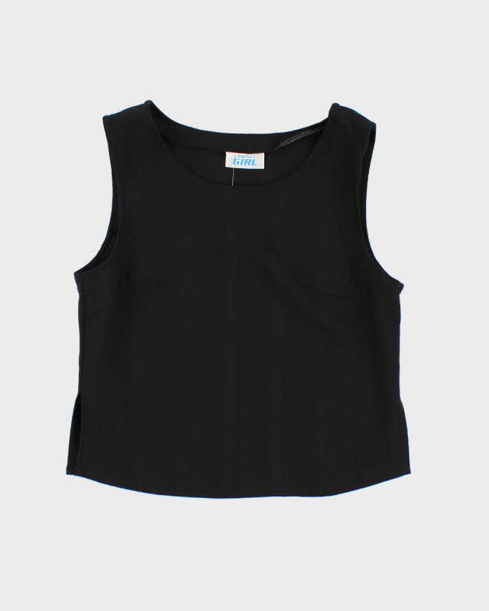 Vintage 00s Y2k Lasenza Girl Black Top - M
