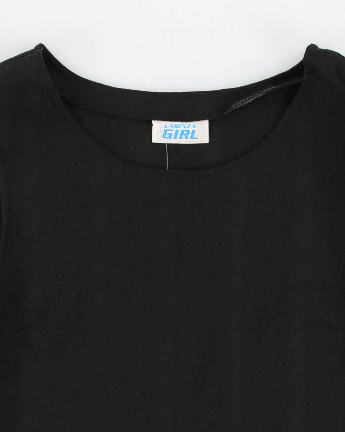 Vintage 00s Y2k Lasenza Girl Black Top - M