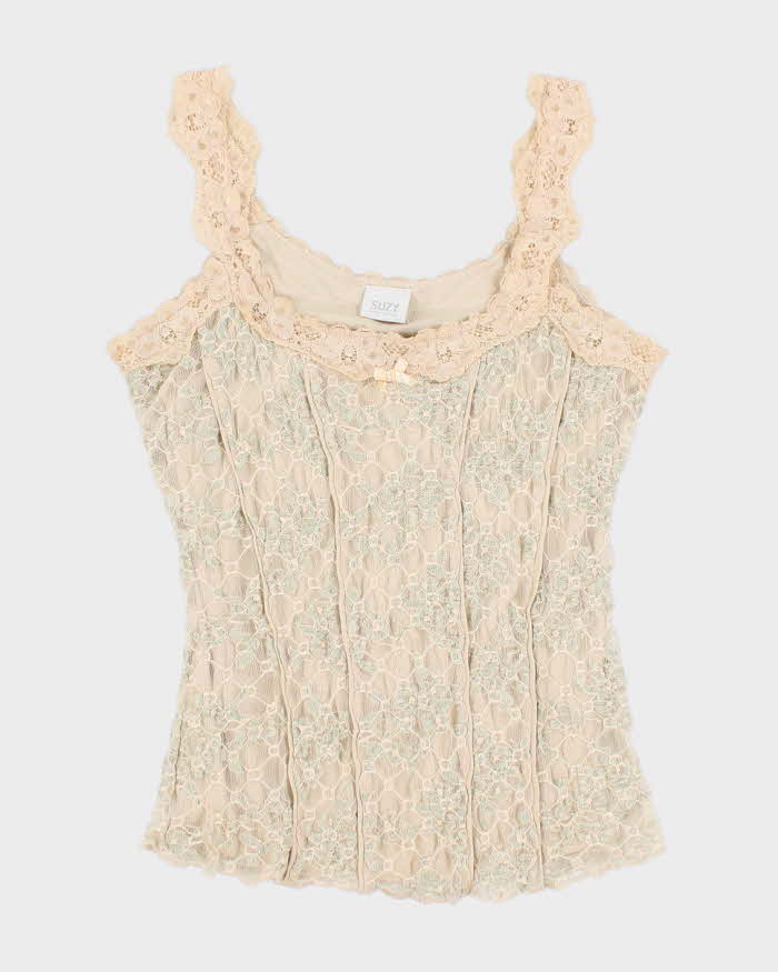 90s Suzy Lace Cami Top - M