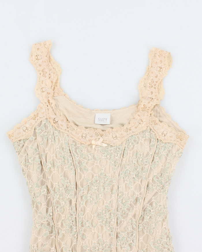 90s Suzy Lace Cami Top - M