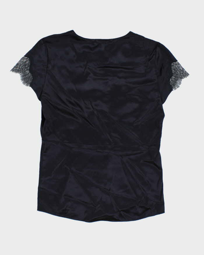 DKNY Silk Button-Up Shirt - S
