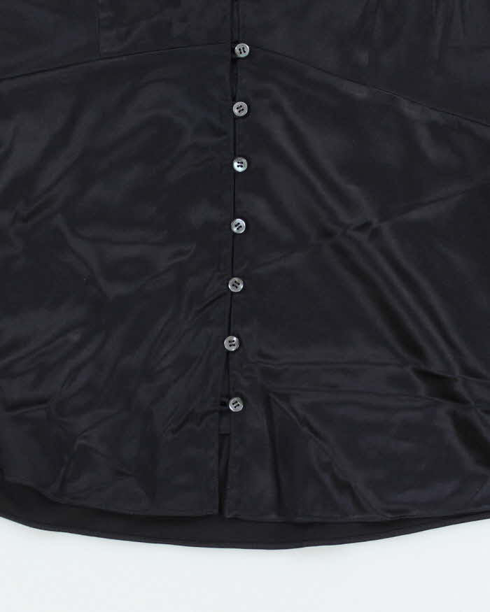 DKNY Silk Button-Up Shirt - S