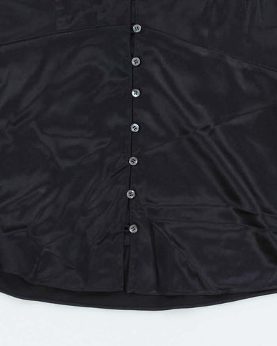 DKNY Silk Button-Up Shirt - S