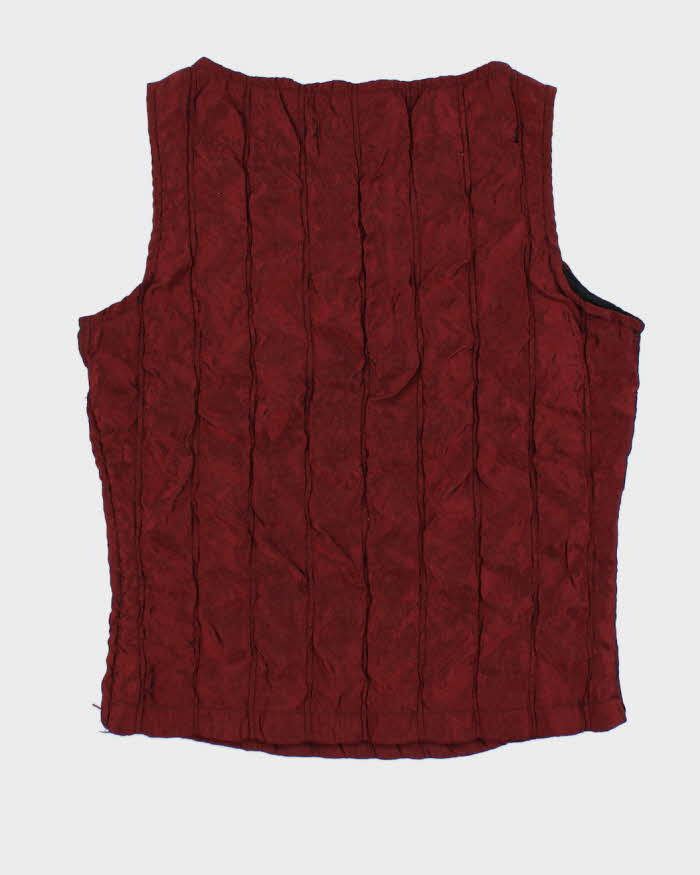 90s XCESS Red Shiny Top - S
