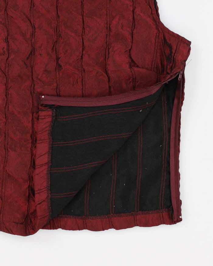 90s XCESS Red Shiny Top - S