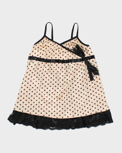 Y2k 00s Polka Dot Cami Top - S