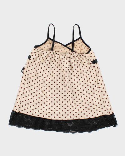 Y2k 00s Polka Dot Cami Top - S