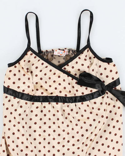 Y2k 00s Polka Dot Cami Top - S