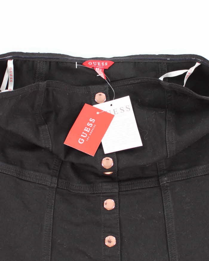 Deadstock Guess Black Denim Strapless Top - M