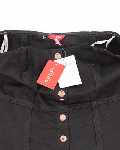 Deadstock Guess Black Denim Strapless Top - M