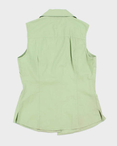 90s Suzy Green Sleeveless Shirt - XS