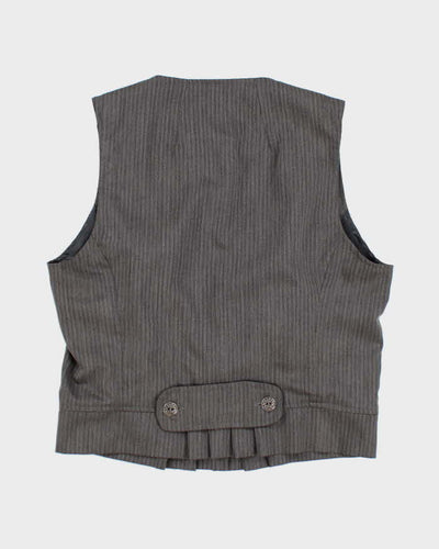 Vintage y2k 00s Sweet Soul Grey Waistcoat Top - L