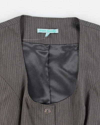 Vintage y2k 00s Sweet Soul Grey Waistcoat Top - L