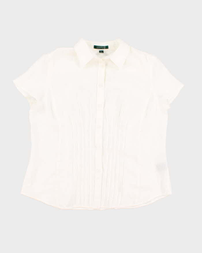 Ralph Lauren White Blouse - L