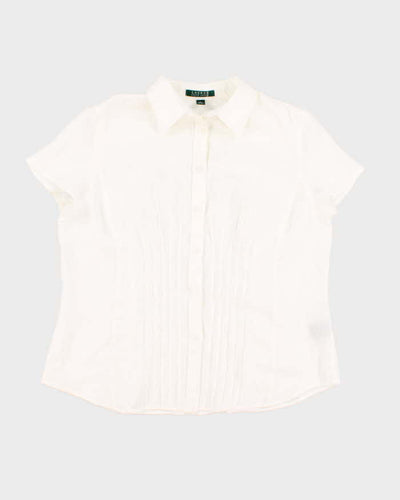 Ralph Lauren White Blouse - L