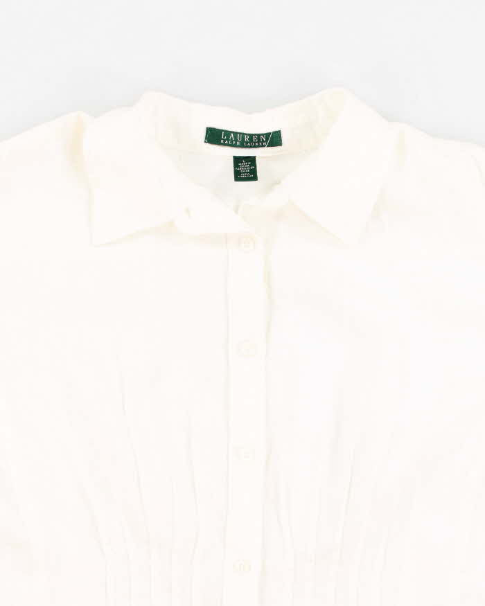 Ralph Lauren White Blouse - L