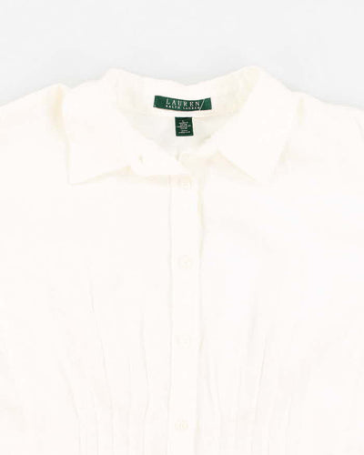 Ralph Lauren White Blouse - L