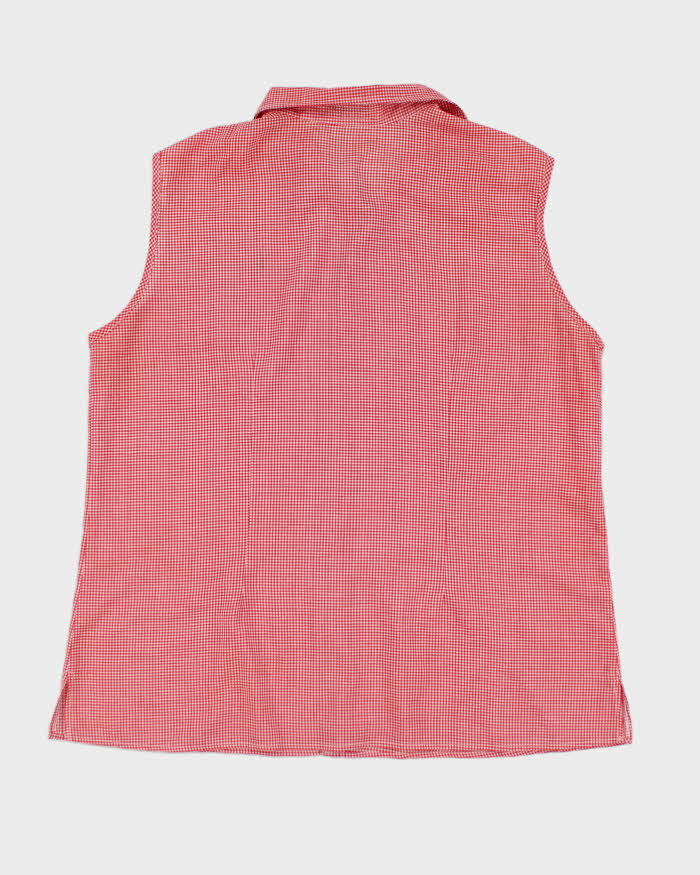 Vintage Ralph Lauren Red Gingham Sleeveless Shirt - XXXL