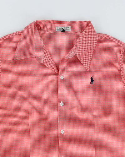 Vintage Ralph Lauren Red Gingham Sleeveless Shirt - XXXL