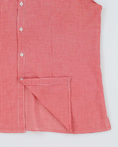 Vintage Ralph Lauren Red Gingham Sleeveless Shirt - XXXL