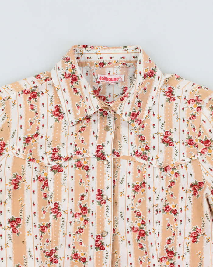 Vintage Dollhouse Western Floral Shirt - S