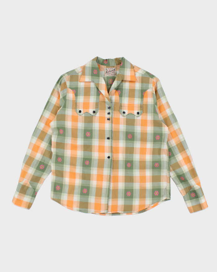 Vintage 70s Rockmount Western Check Shirt - M