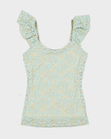 Y2k 00s Guess Off The Shoulder Lace Top - XS
