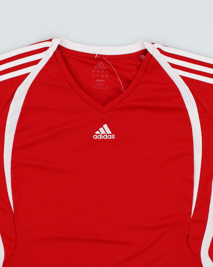 Adidas Women's Red Football Top - L
