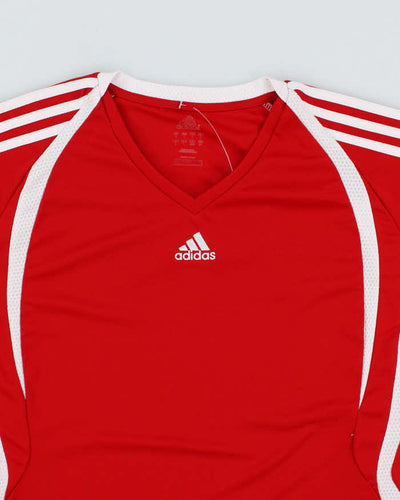 Adidas Women's Red Football Top - L