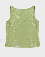 Vintage Carlisle Silk Sequin Cami Top - S
