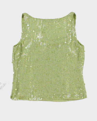 Vintage Carlisle Silk Sequin Cami Top - S