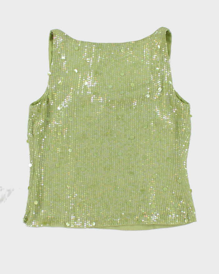 Vintage Carlisle Silk Sequin Cami Top - S