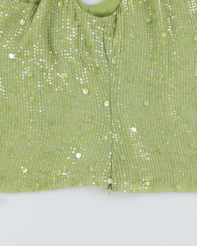 Vintage Carlisle Silk Sequin Cami Top - S