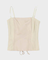 BCBG Max Azaria Lace Up Corset Top - XS