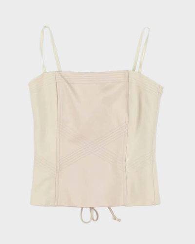 BCBG Max Azaria Lace Up Corset Top - XS