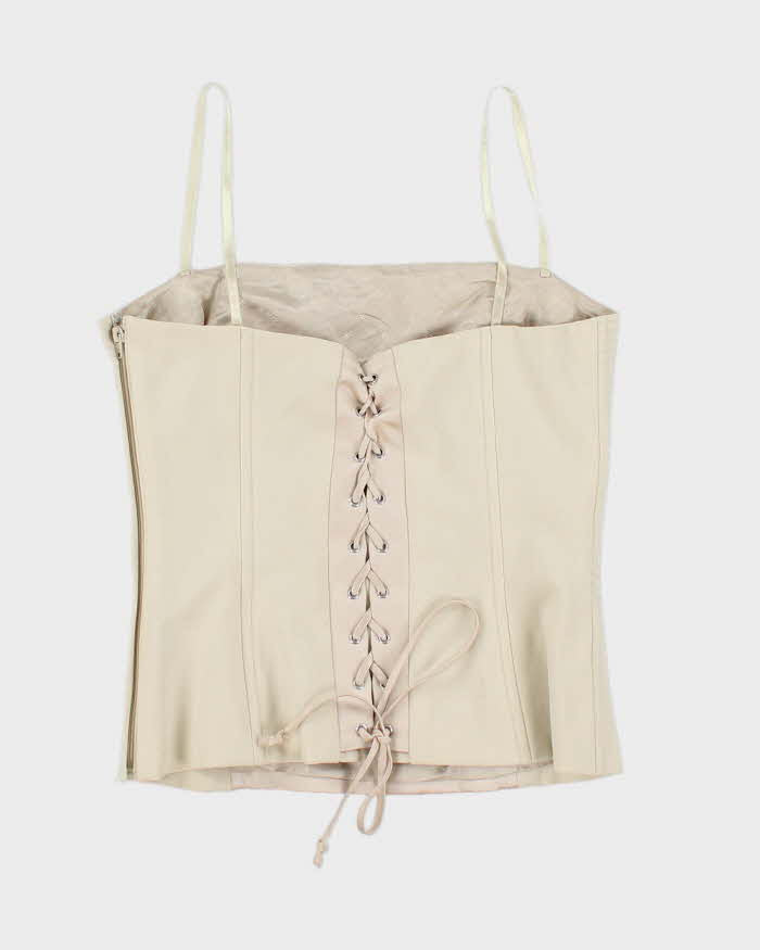 BCBG Max Azaria Lace Up Corset Top - XS