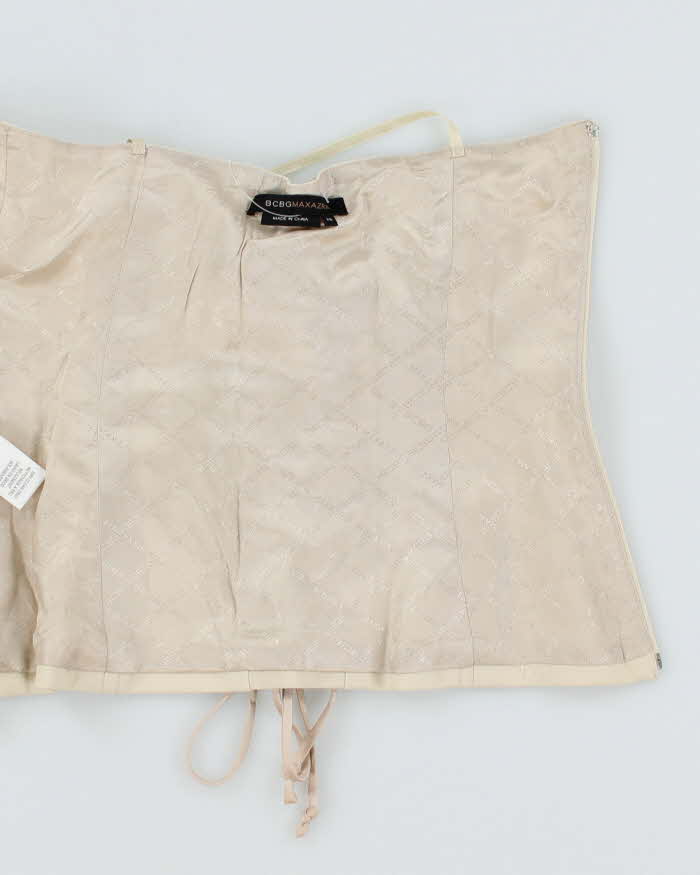 BCBG Max Azaria Lace Up Corset Top - XS