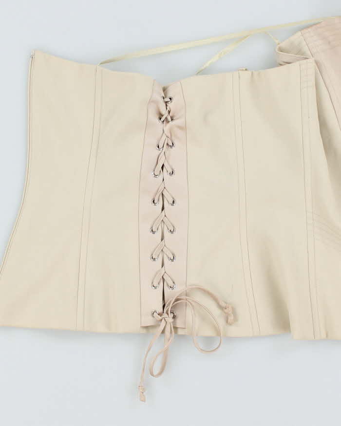 BCBG Max Azaria Lace Up Corset Top - XS