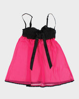Y2k 00s La Senza Pink Mesh Cami - XS