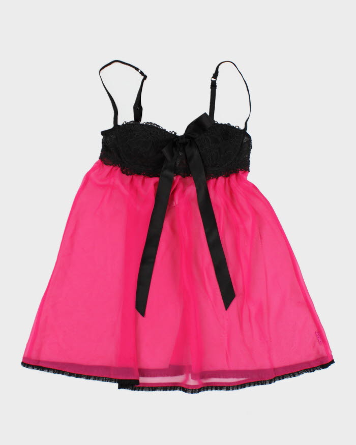 Y2k 00s La Senza Pink Mesh Cami - XS
