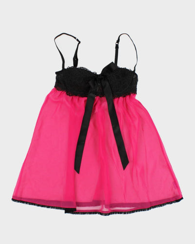 Y2k 00s La Senza Pink Mesh Cami - XS