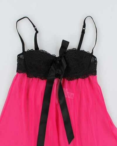 Y2k 00s La Senza Pink Mesh Cami - XS