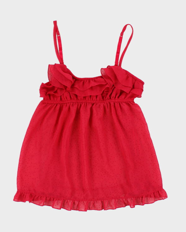Y2k 00s La Senza Pink Mesh Cami - M